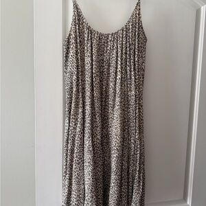 By Together Beige and Black Leopard Print Dress